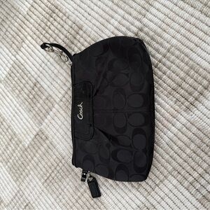 Coach Signature Black Wristlet